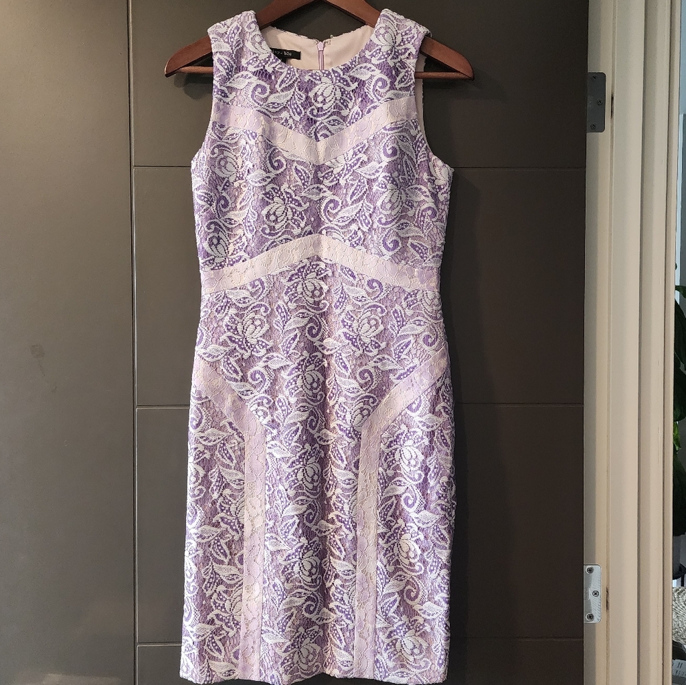 Ivy + Blue Sleeveless Lace Sheath Dress Size 2